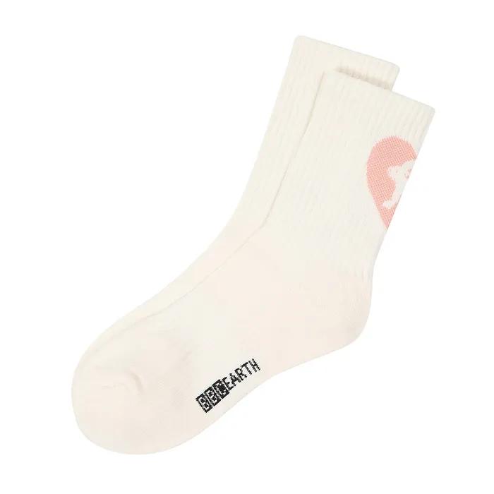 Heart Animal Socks_Ivory