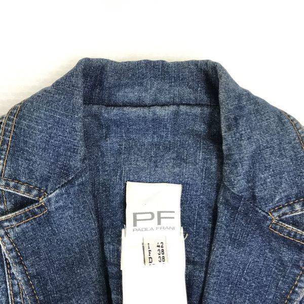 Paola Frani / Italy Made Denim Jacket / Blouson [Women’s 38 / M](USED)