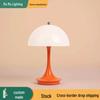 Slim Waist Mushroom Table Lamp: Dimmable, Eye-Protective Night Light for Bedroom and Living Room, European Style.