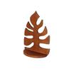 Hanging Floating Wall Mounted Wooden Shelf Hollow Out Leaf Shape Wall Display Stand Geometric Window Shape Wall Storage Rack