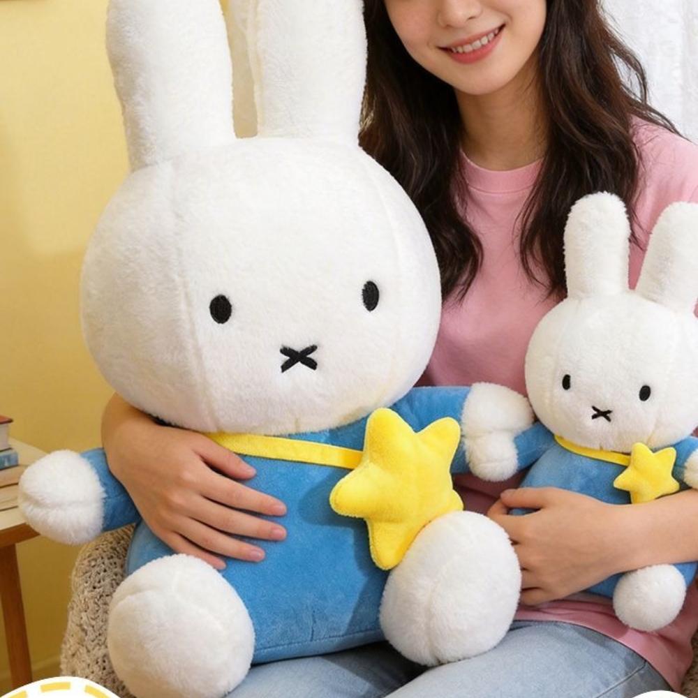 Miffy Soft Buddy Hurl Throw Pillow Sweet Plushie Bday Keepsake Charming Cartoonish Figure Fling Backrest Present