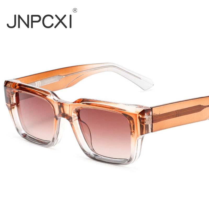  Ins Popular Fashion Square Women Luxury Sunglasses Retro Gradient Shades UV400 Men Trending Sun Glasses