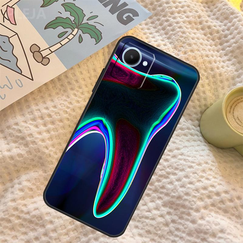 Dentist Tooth Pattern Case For Realme C55 C71 C67 C51 C75 C63 C61 C65 C53 C35 11 12 13 14 Pro Plus GT6 GT7 15 Pro