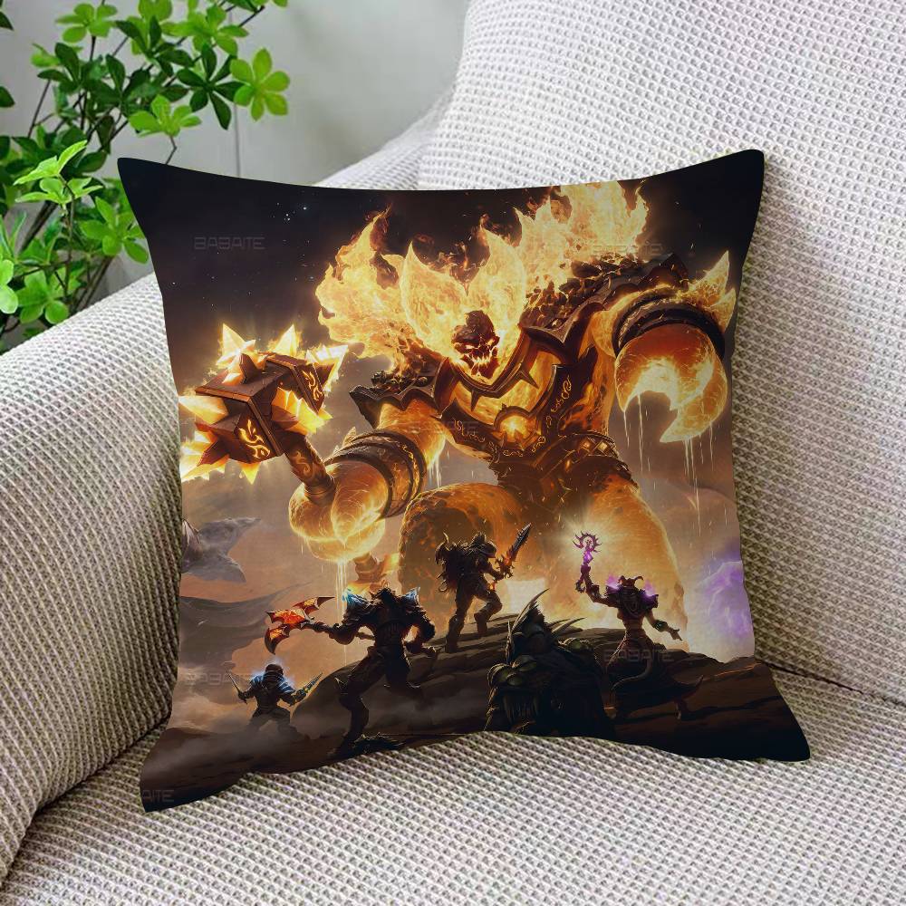 WWorld Of WWarcraft Game Personalized Picture Text Home Decorative Pillows Household Gifts Xcm