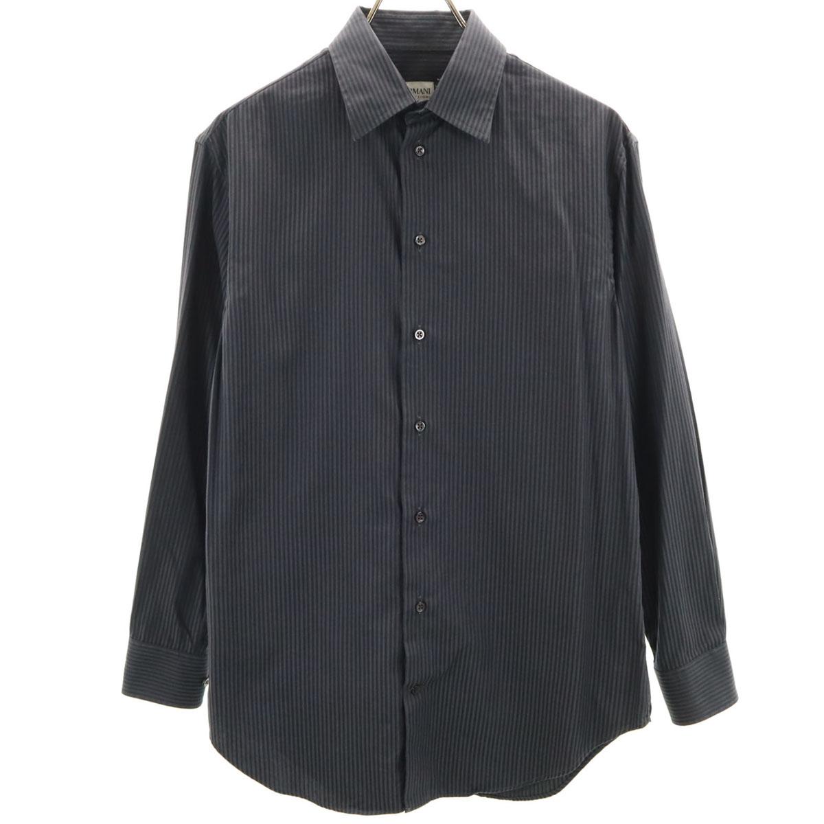 

Armani Collezioni Полосатый узор Рубашка с длинным рукавом Хлопок 39 Мужская Б/У