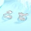 Men And Women Palms Love Embrace Diamond Zircon Couples Open Adjustable Ring Wedding Valentine 'S Day Gift 
