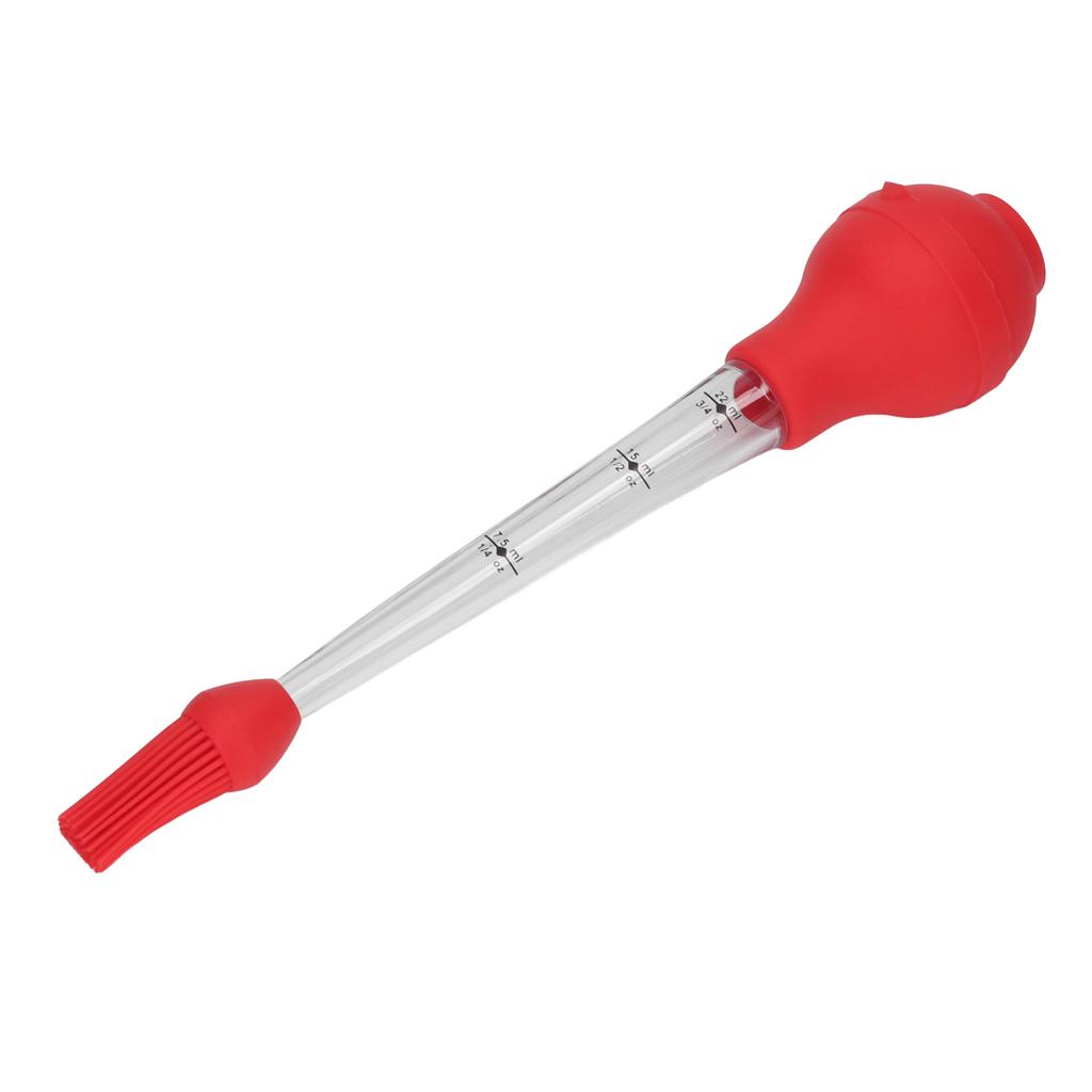 Turkey Baster Needle with Sauce Brush Barbecue Oil Drip Seasoning Tube Tools Sauce Needle Red