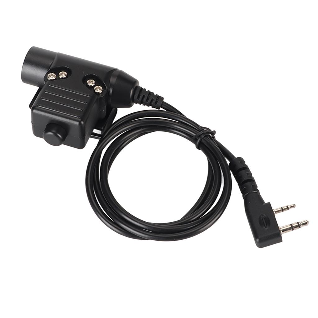 Radio Walkie Talkie Adapter Cable 90cm U94 PTT Push To Talk Headset Cable Plug Connector Cable for