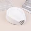 Vintage Rhinestone Hard Top Flat Fedoras Hats French Cashmere Wool Hat Casual Flight Attendant Hat Party Dress Pillbox Hat