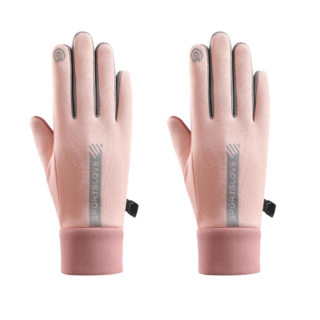 Rękawiczki z ekranem dotykowym dla dorosłych, pełne palce, ciepłe mitenki, klamra zapobiegająca zgubieniu, wodoodporne mitenki dla kobiet, akcesoria rowerowe