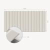 Aesthetic Vinyl Wallcovering with Print 100x50 Cm Vertical Texture Stripes