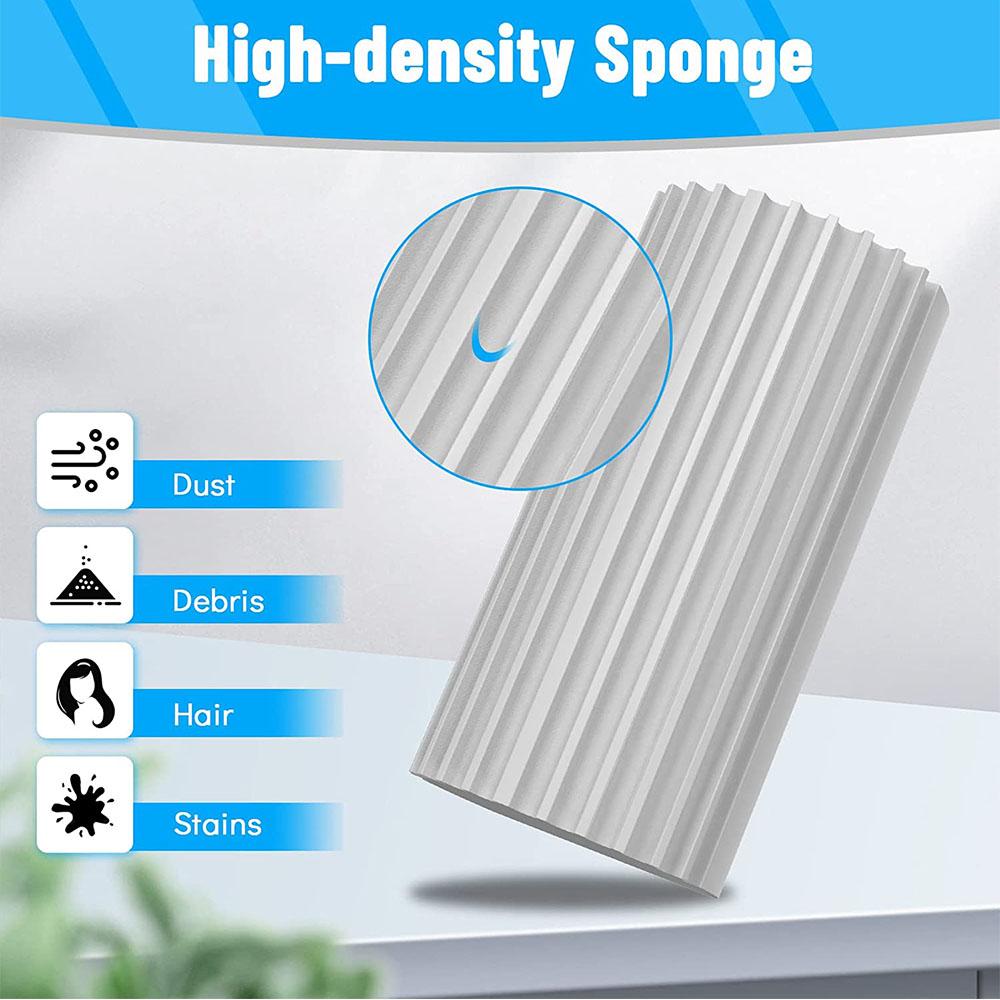4pcs Reusable Damp Clean Duster Sponges for Cleaning Blind Glass Baseboard Vent