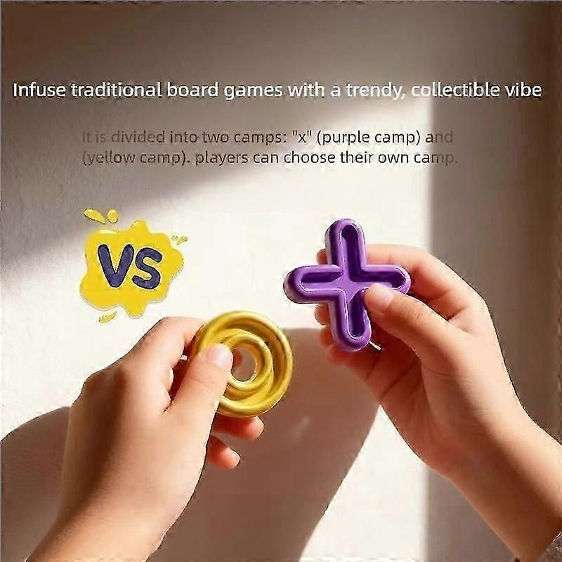 Ultimatives Tic-Tac-Toe Spiel Brettspiele für den Familien-Spieleabend Geistig herausforderndes Cross-Board-Spiel für Kinder Erwachsene