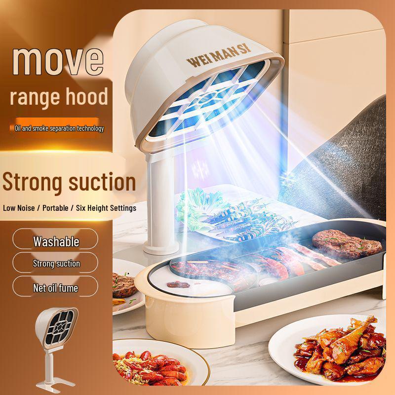 

Portable Desktop Range Hood Air Purifier & Deodorizer – Ideal for Smoke Extraction, Hot Pot Companion, Home, and Dorm Use
