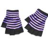 Soft Kid Winter Glove Half-finger Knit Color Matching Mitten for Winter Supplies