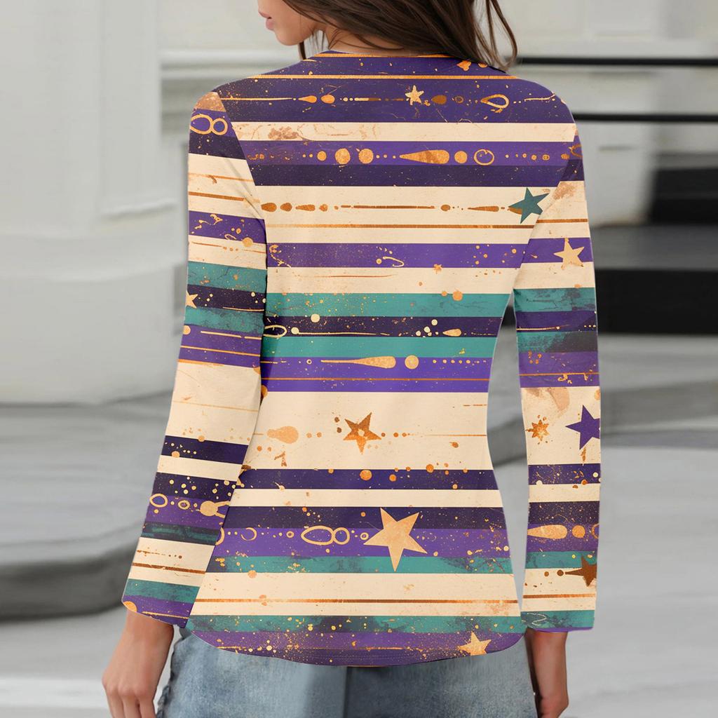 Langarmshirts für Damen, niedlicher Aufdruck, Grafik-T-Shirts, Blusen, lässig, Übergröße, Basic-Tops, Pullover