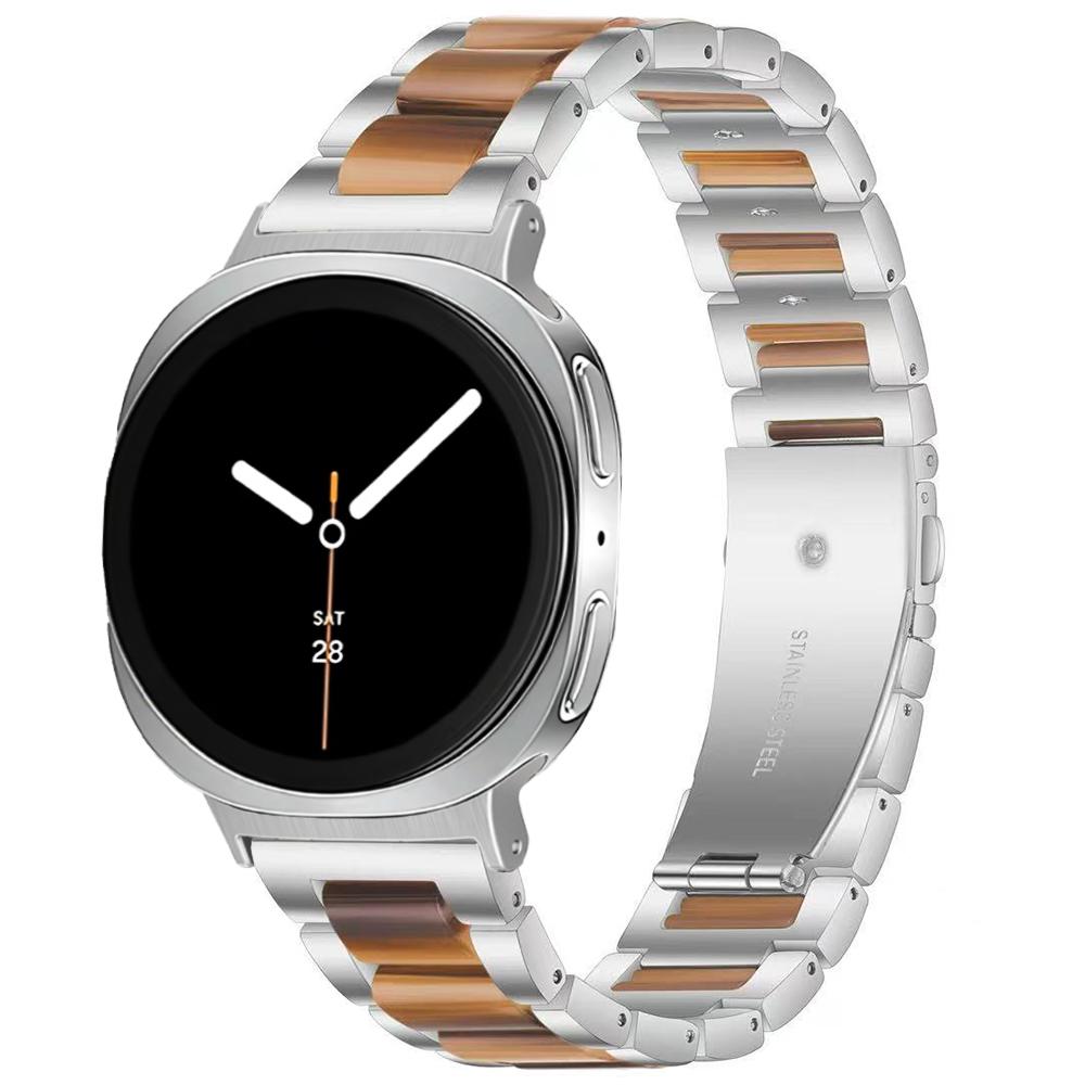 Damen Harzarmband für Samsung Galaxy Watch 8 Classic 46mm 8 44mm 40mm Edelstahlarmband für GALAXY Ultra 47mm 2025 Armband