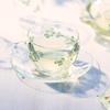 Otsuka Glass "Clover" Cup & Saucer Set, Heat-Resistant Glass, Approx. 280ml, Clear, Microwave and Dishwasher Safe, Made In Japan, 49P170