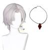 DMC 5 Dante Cosplay Wig Uniform Costumes Disguise for Adult Men Long Windbreaker Gloves Roleplay Outfits Halloween Carnival Suit