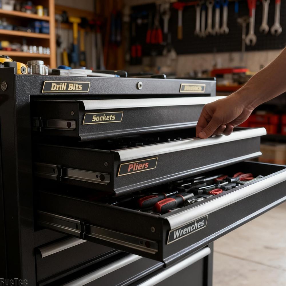 12 Pack Magnetic Toolbox Labels 3D-Printed Reusable Tool Box Organizing Accessories General Purpose