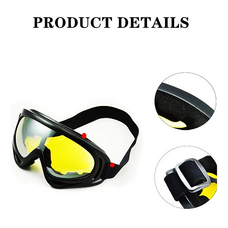 2 Pair Anti-sand Outdoor Protection Glasses Motorcycle Riding Sunglasses Sports Ski Skating Goggles Windproof Dustproof UV400
