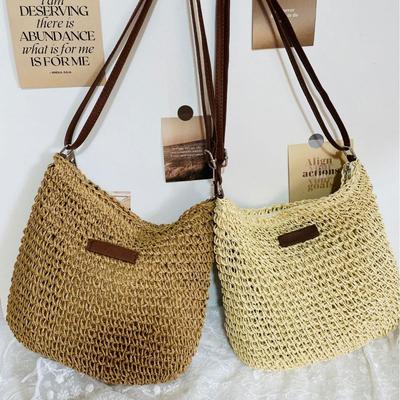 Handgemaakte Geweven Crossbody Strozak - Vakantie Strandmode Mori Stijl