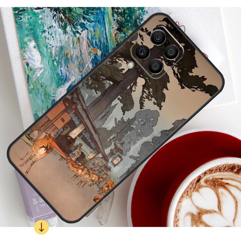 Japanese Style Ukiyo-e Art Case For Samsung Galaxy M54 M23 M20 M32 M52 M56 M16 M36 M34 M14 M35 M55 M15 M11 M31 M13 M53