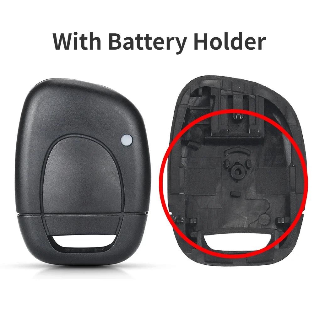 1 Botões Chaveiro Remoto Carro Carcaça Capa Estojo Para Renault Clio 2001-2008 Symbol 2011 Kangoo 2002-2004 Estojo de Entrada Sem Chave