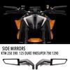 For KTM 250 390 200 690 125 DUKE 990 SUPER R 790 1290 Motorcycle Mirrors Stealth Winglets Mirror To Rotate Adjustable Mirrors