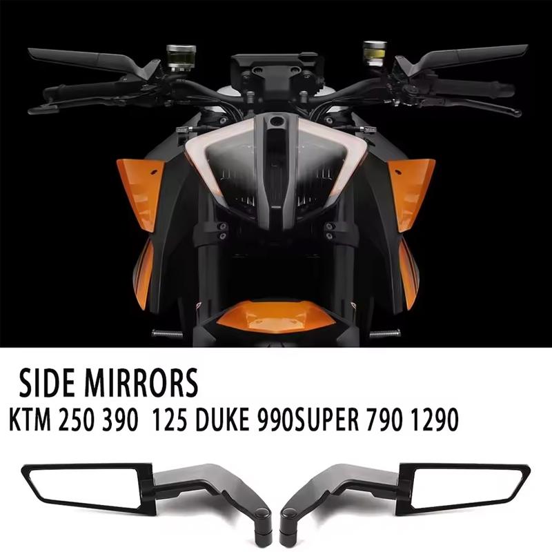 For KTM 250 390 200 690 125 DUKE 990 SUPER R 790 1290 Motorcycle Mirrors Stealth Winglets Mirror To Rotate Adjustable Mirrors