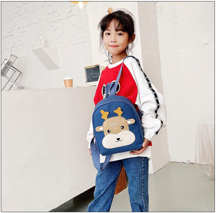Cartoon Canvas Rucksack für Kinder im Alter von 2-5 Jahren, Niedliches Design für Jungen und Mädchen, Ideal für Früherziehung