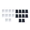 10Pcs LC Dust Caps SFP XFP SFP+ Fiber Optic Optical Transceiver Module Duplex LC Black Rubber Anti-Dust Covers Protectors Guards