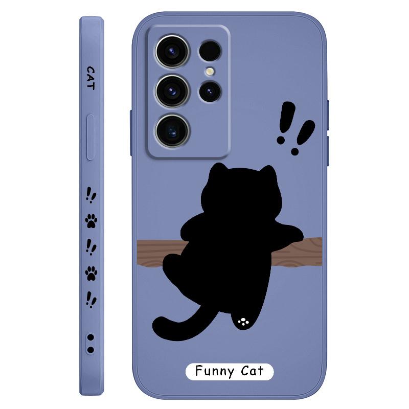 

Tree Climbing Cat Phone Case For Samsung Galaxy S25 S24 S23 S22 S21 S20 S10 S10E Ultra Plus FE Note 20 Ultra Plus Cover Galaxy S10E