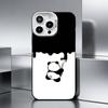 P-Panda illustration    Phone Case For iPhone 17,16,15,14,13,12,11 Plus,Pro Max,XS,Colored silver phone case