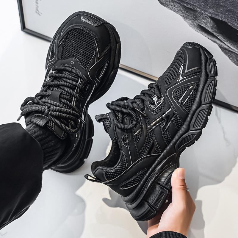 

Мужские модные кроссовки высокого класса в стиле «папины кроссовки» - Толстая подошва, Устойчивые к запаху, Дышащая сетка, Повседневные спортивные кроссовки 42