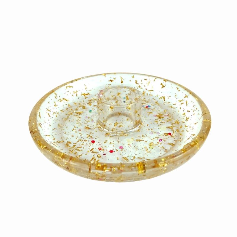 Heart Candlestick Silicone Mold Gypsum Plaster Mold Lipstick Holder Tray Mold for DIY Jewelry Organizer Home Craft Decor