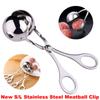 New S/L Code Kitchen Convenient Stainless Steel Meatball Clip DIY Fishball Rice Ball Making Mold Handheld Meatball Machine Cooking Tool