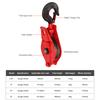 0.5-3T Hoist Pulley Crane Hook Pulley Single Wheel Lifting Pulley Electricity Open Chain Ring Iron Pulley Crane Accessories