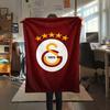 1PC Galatasaray S Patterned Flannel Blanket Suitable For All Seasons for Home Decor Warmth and Comfort Gifts Holiday Present