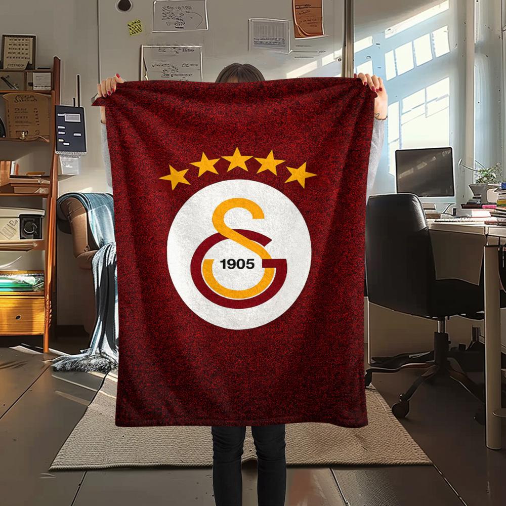 1PC Galatasaray S Patterned Flannel Blanket Suitable For All Seasons for Home Decor Warmth and Comfort Gifts Holiday Present