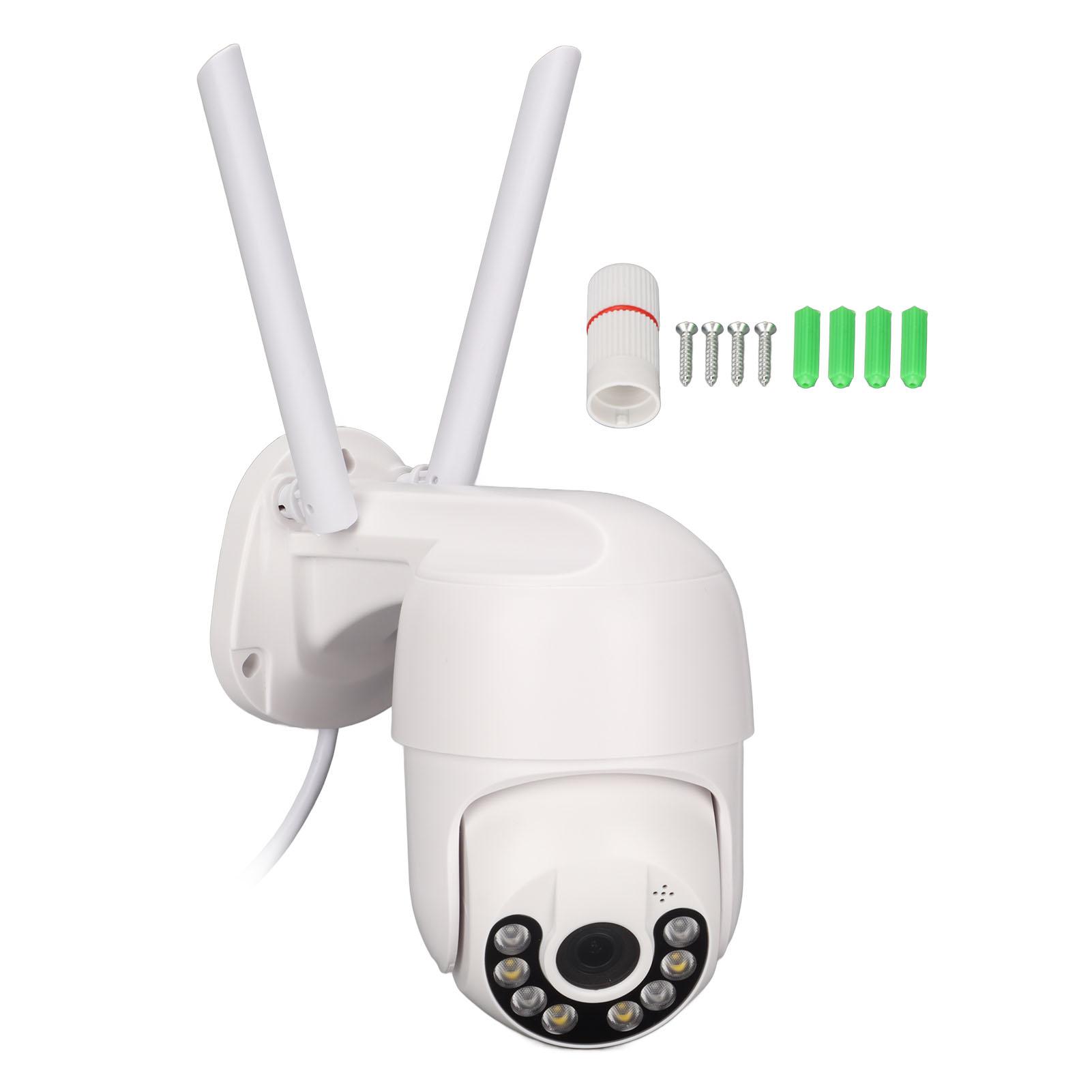 

Security Camera IP66 Waterproof Video Surveillance Camera Motion Detection Two Way o Color білий