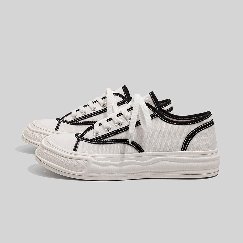 New Spring and Autumn Little White Shoes Women's Flat Casual Trendy Women's Student Board Shoes Canvas Shoes