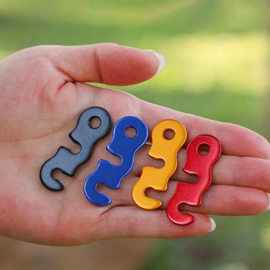 20/48/80/100Pcs Aluminum Alloy Guyline Cord Adjuster Tent Tensioner Heavy Duty Outdoor Camping Hiking Backpacking Tent Wind Rope Buckle