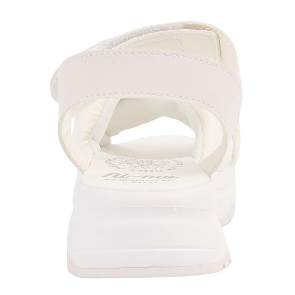 Moonstar NM J132 2E Girls' Sandals, Off-White, 19.0 Cm,