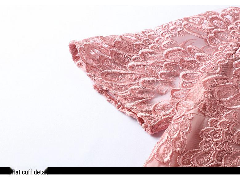 Letní krajkové šaty s výšivkou ve větších velikostech - Všestranné slavnostní šaty pro matky