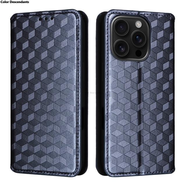 For ZTE Nubia Z80 Ultra Case stereoscopic lines flip wallet skin PU case purse For ZTE Nubia Z80 Ultra 3D Magnetic Cover Coque