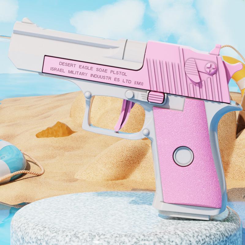 Douyin-Style Desert Eagle Kids  Water Gun: Manual Fire with Auto Recoil