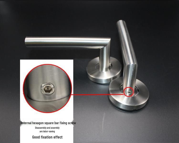 Australia Stainless Steel Bathroom Lock with Emergency Button and Bent Tube Handle