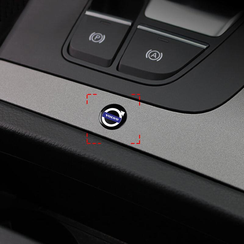 Car Remote Key Sticker Aluminum Emblem Decoration Decal For Volvo XC90 XC60 XC40 V40 V50 V60 S40 S50 S60 S70 S80 S90 240 C70 FN Vnl Truck