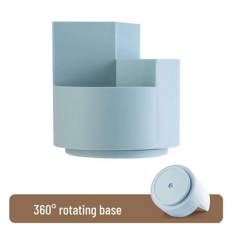 Creative 360-Degree Rotating Makeup Brush and Pen Holder Set